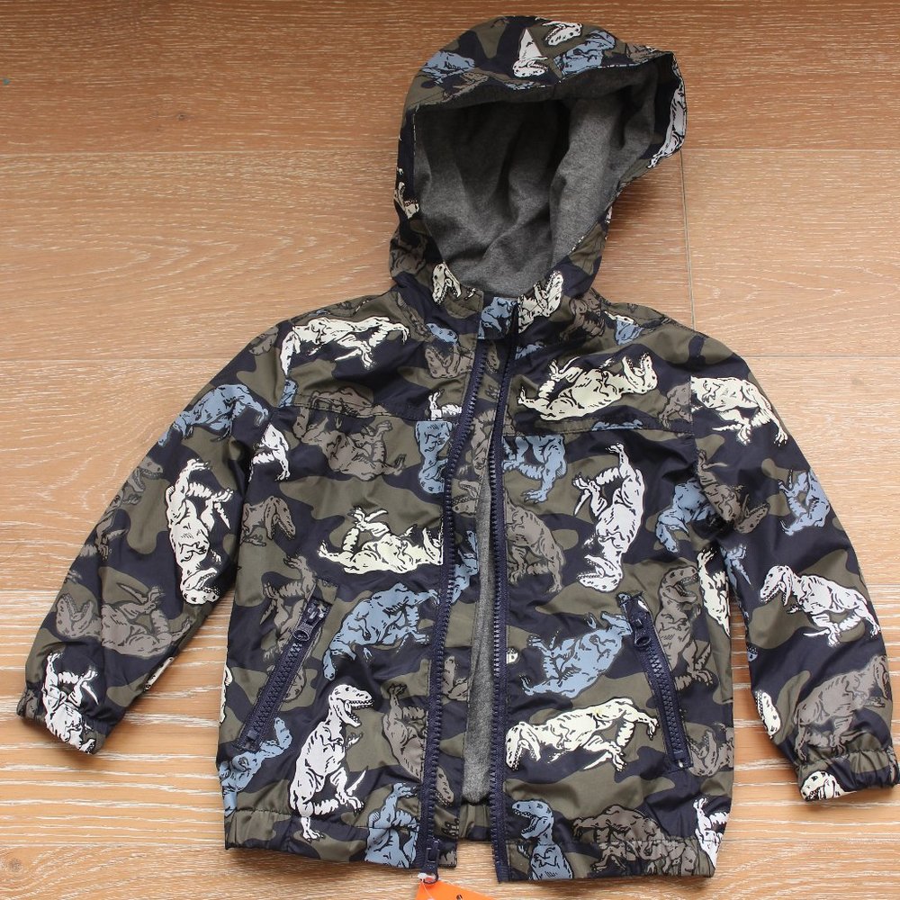 Epic Threads 2T Dinosaur Jacket Peacoat raincoat